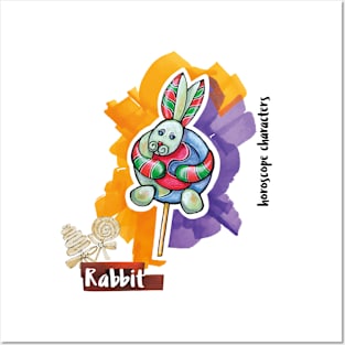 Rabbit horoscope Posters and Art